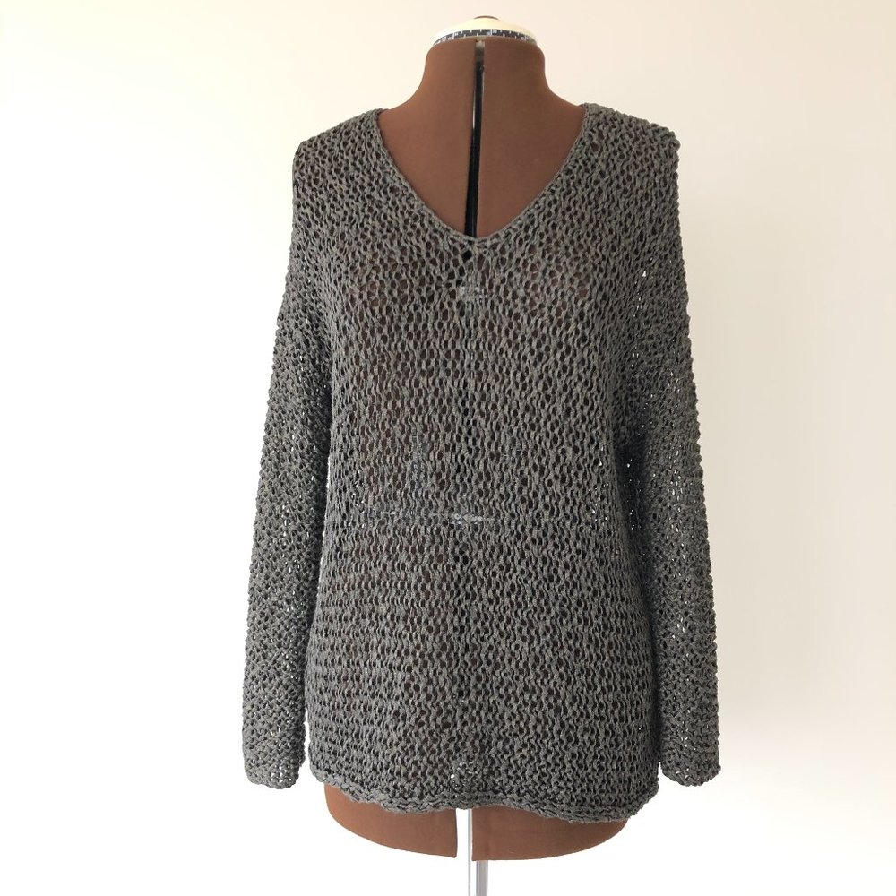 Eileen Fisher Loose Weave Pullover Sweater